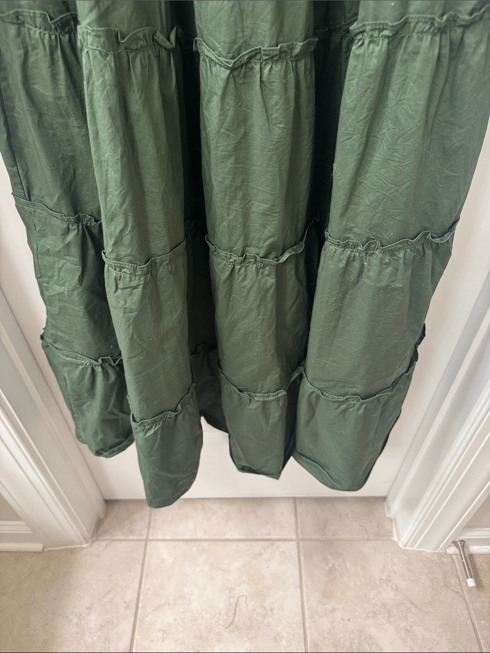 Hill House The Nap Dress Forest Green Smocked Square-Neck - like new! - Picture 4 of 9